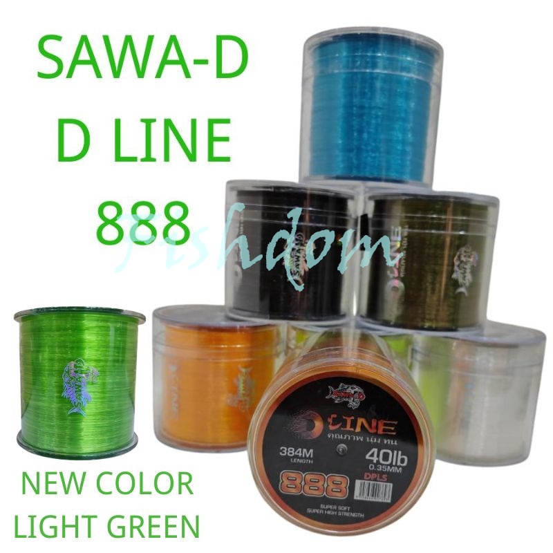 FISHDOM SAWA-D D LINE 888 MONO FISHING LINE TALI PANCING PERAMBUT SAWAD