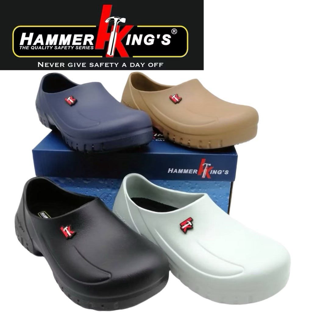 HAMMER KINGS SAFETY SHOES HK-3001 BLACK/BROWN/GREEN/NAVY SIZE 5,6,7,8,9,10,11