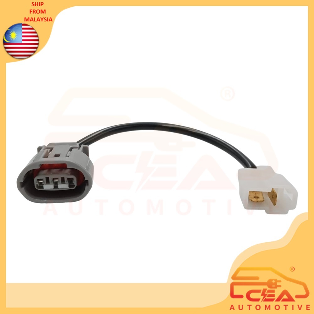1PCS 3 PIN PERODUA KELISA KENARI VIVA ALTERNATOR SOCKET TO 2 PIN T SOCKET