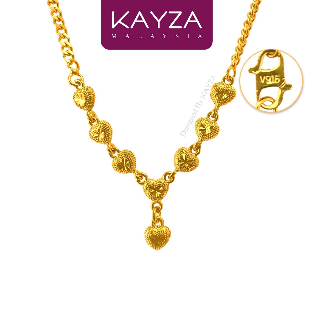102N (13g) KAYZA Amor8 สร้อยคอออกแบบงานฝีมือใน Emas