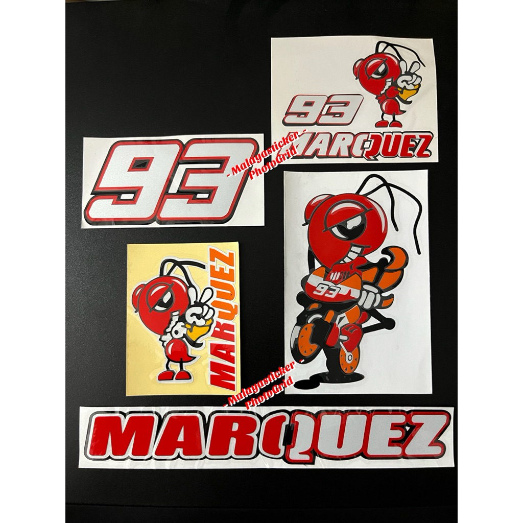 สติ๊กเกอร์ marquez 93 สติ๊กเกอร์ pantul caya สติ๊กเกอร์มอเตอร์