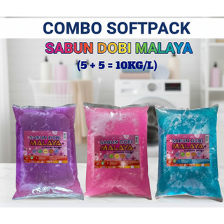 Sabun Dobi Malaya Combo REFILL SOFTPACK (5+5kg/L) - 10KG/L