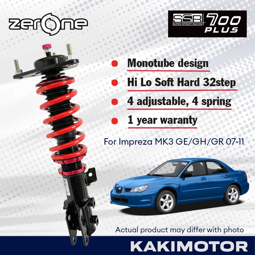 SUBARU IMPREZA MK3 GE/GH/GR 07-11 - ZerOne SSR700 PLUS Hi-Lo Soft/Hard Bodyshift ปรับได้