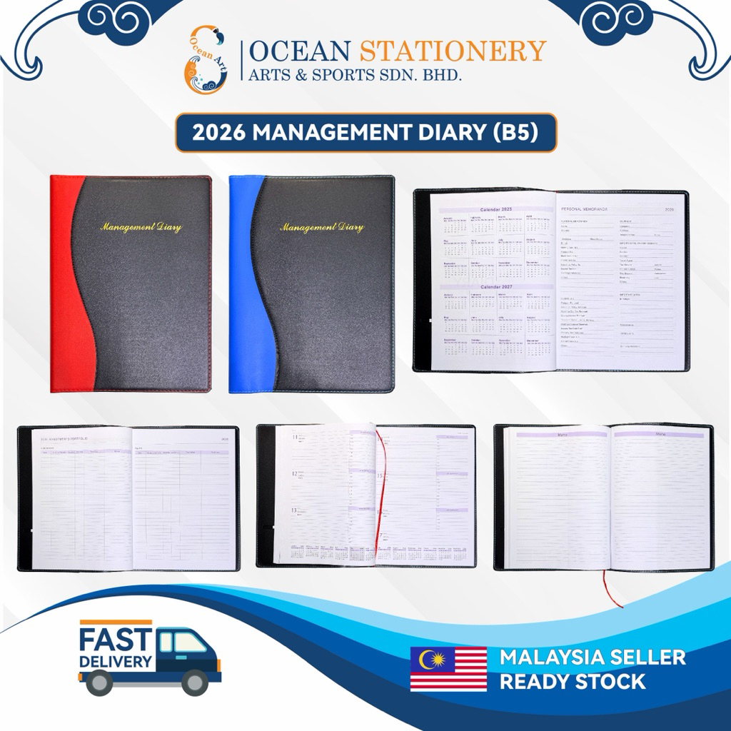 สมุดจดบันทึก MALEAGEMENT DIARY PLANNER (B5)