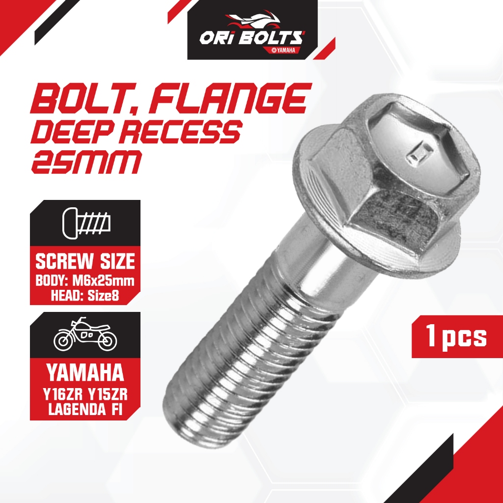 95D32-06025 Yamaha Y15ZR Y15 (1918) หัวฉีด Bolt Ikat Tapak Coolant Lagenda FI (0612)