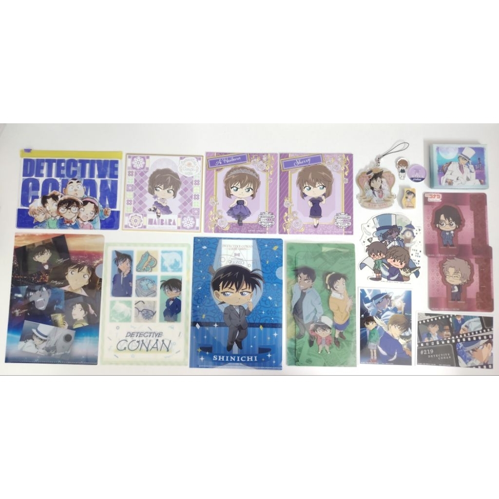 11/11 นักสืบโคนัน merch อย่างเป็นทางการ (2/5) Kaitou Kid Shinichi Mouri Ran Haibara Ai Okiya ไฟล์ sh