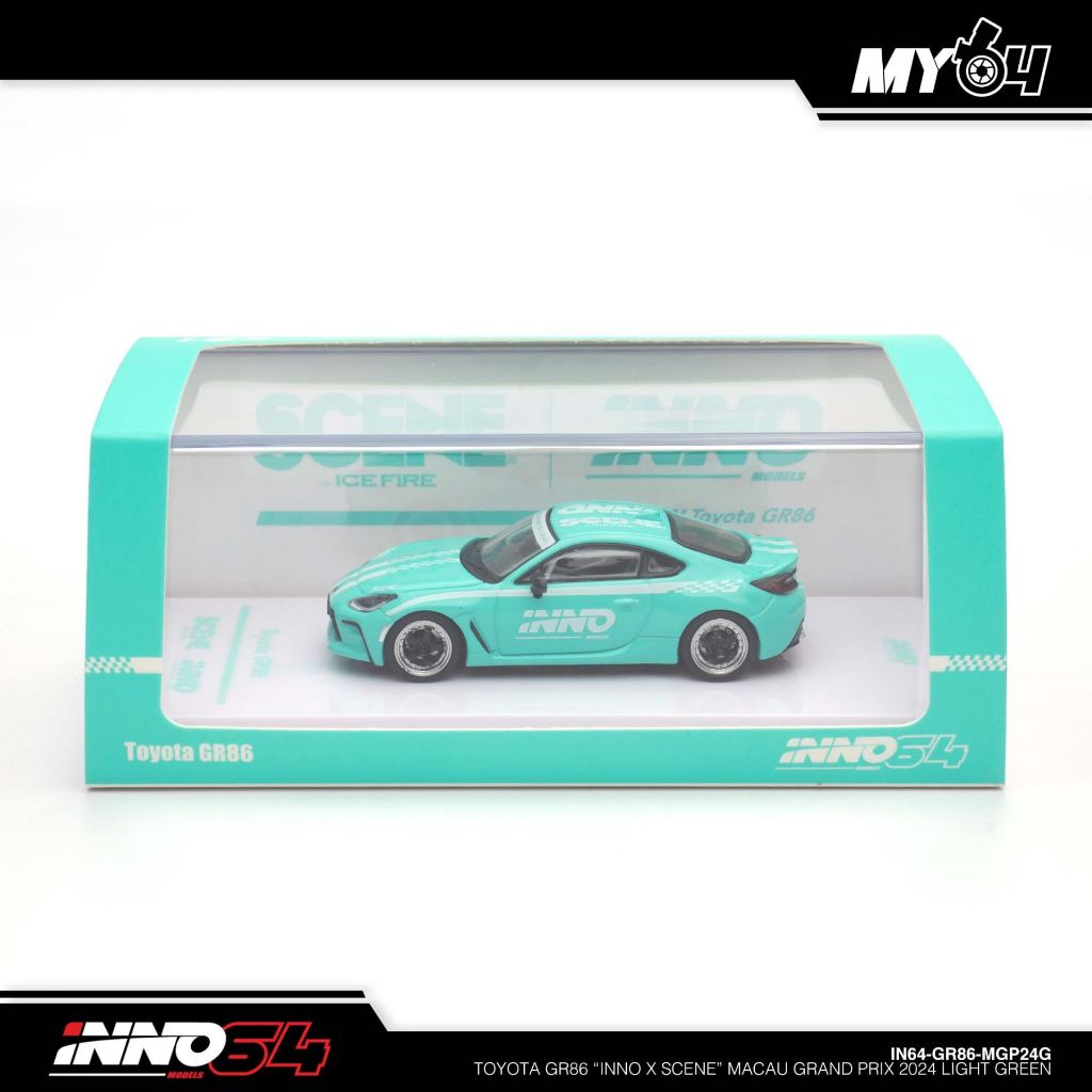 [INNO64]	Toyota GR86 "Inno x Scene" Grand Prix 2024 สีเขียวอ่อน	IN64-GR86-MGP242G	ดี116