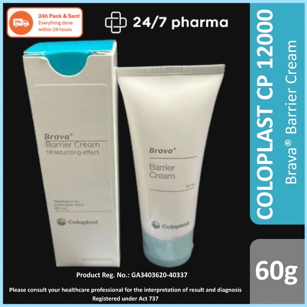COLOPLAST CP 12000 BRAVA BARRIER CREAM 60g 康乐保CP12000 口膏60ml (ป้องกันผิวที่ไม่ขาดรอบ stoma)