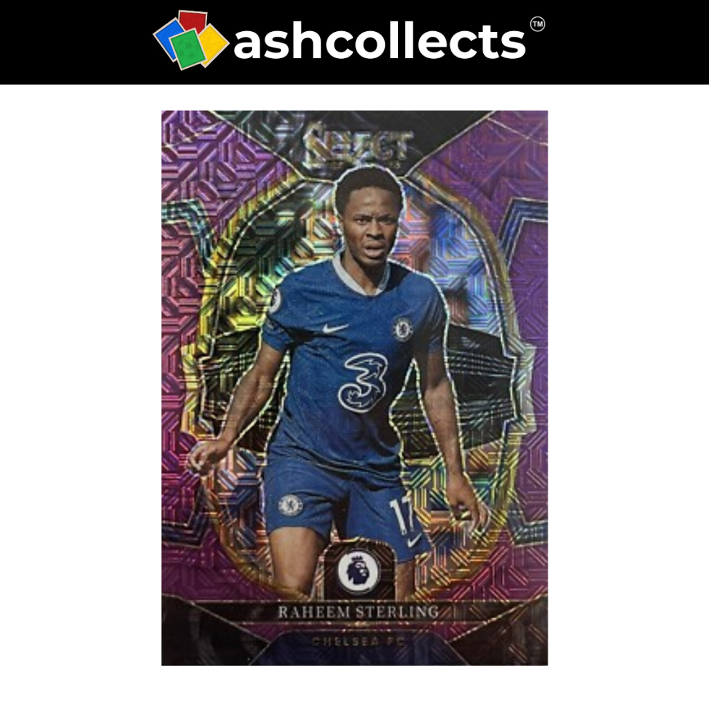 Panini Select 2022-23 Premier League Raheem Sterling Pink Mojo Chelsea England [ของสะสม]