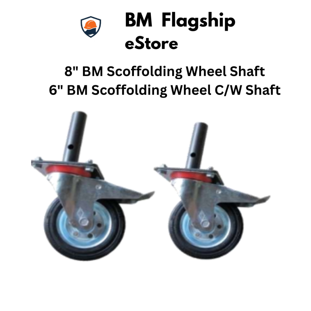 8" BM Scoffolding Wheel มาด้วย Shalf & 6" BM Scoffolding Wheel มาด้วย Shalf
