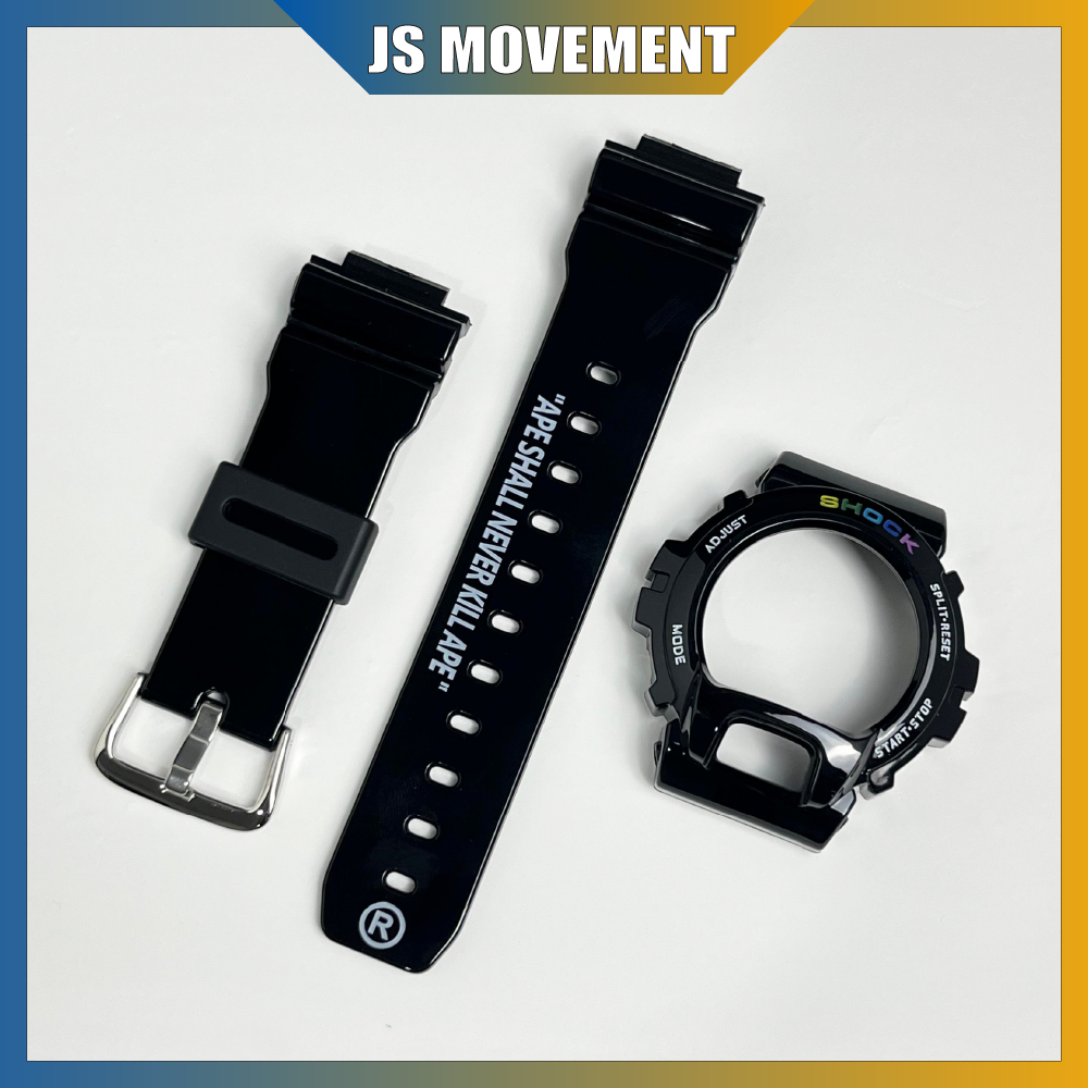 Dw6900 Bnb6900 Bnb Tali Jam Dw6900 BapeRainbow Bnb Dw6900 Strap Lelaki Custom Replacement Band and B