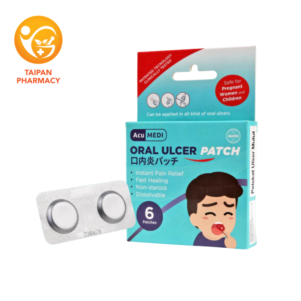 ACU MEDI Oral Ulcer Patch 6s - สําหรับ Ulcer Treatment ส่งเสริมแผล Healing
