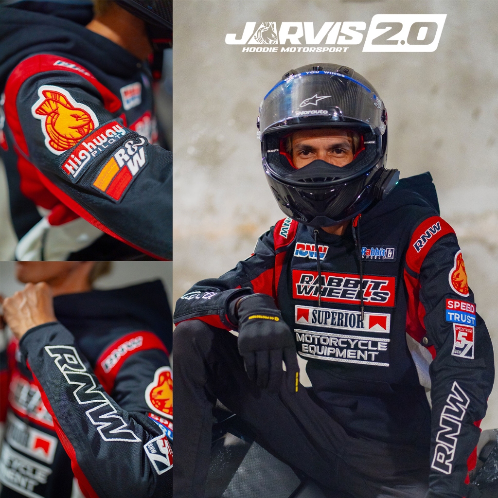 JARVIS 2.0 เสื้อฮู้ด Motorsport - RABBIT AND WHEELS