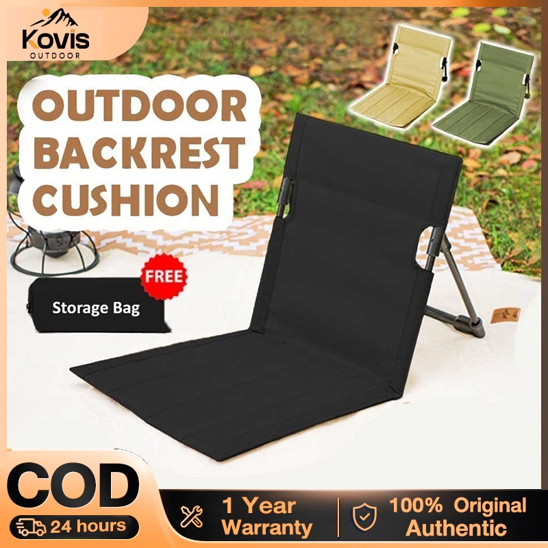 KovisBackrest Cushion Beach Lounge Chair Camping Lazy Chairs สตูลปิคนิค Kerusi Lipat Pantai