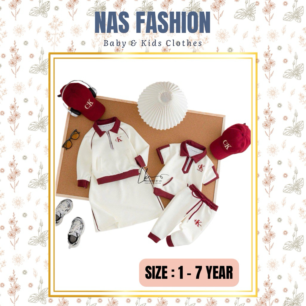 CK Set Boy Girl Limited Edition คอตตอนสกูบ้า 2 ชั้น ขนาด 1-7 ปี (ตัดเล็ก)