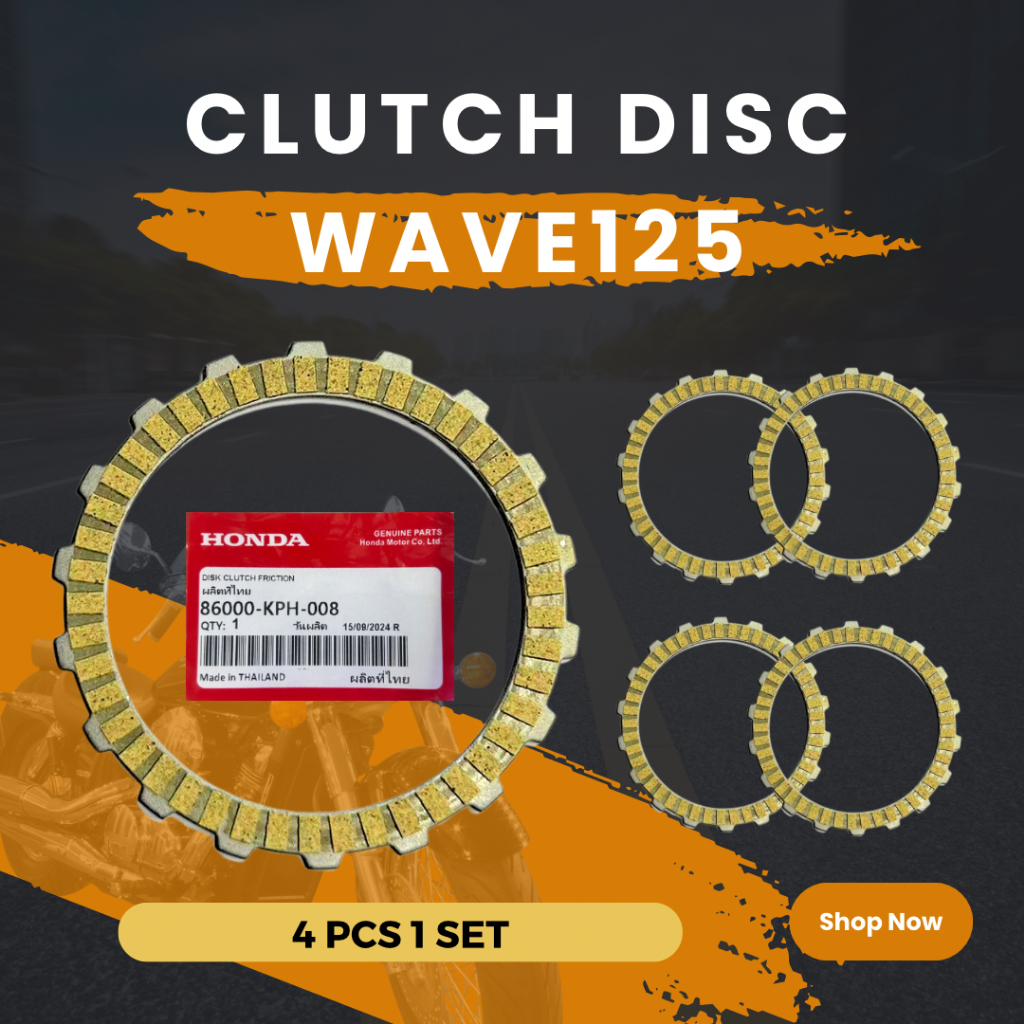 WAVE125 CLUTCH DISC HONDA W125 AUTO CLUTCH SET DISC YTZ5S YTZ6V YB5L YB3L RKM DID RCB UMA TOBAKI