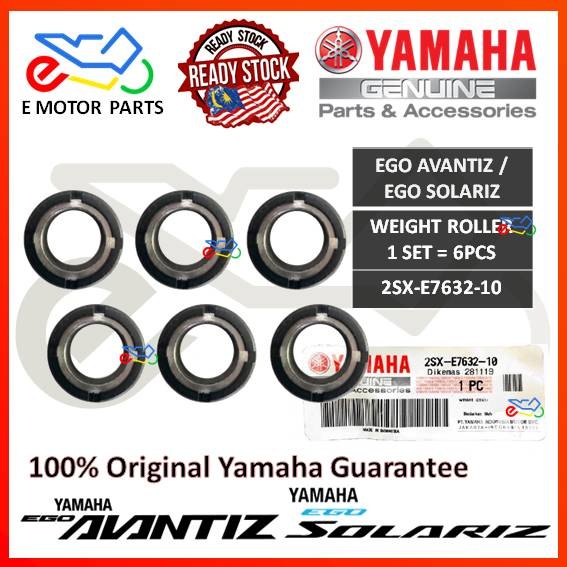 EGO AVANTIZ / SOLARIZ FRONT WEIGHT / PULLEY ROLLER ( 1 SET 6 PCS ) - 2SX-E7632-10 2SX-WE763-00