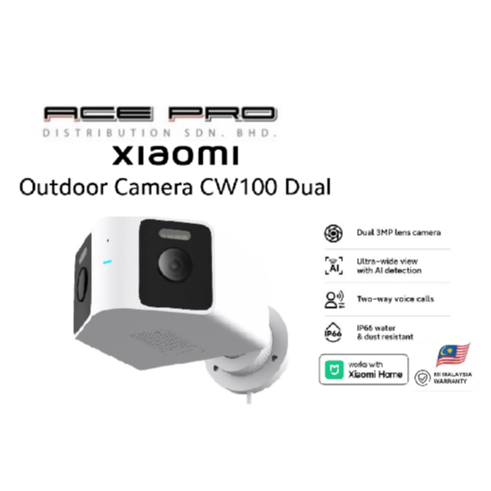 กล้องกลางแจ้ง Xiaomi CW100 Dual