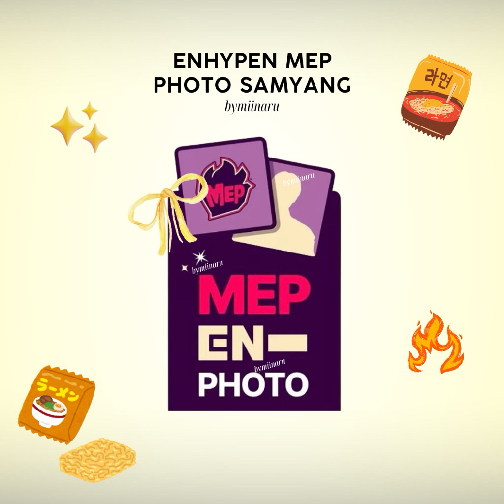 + ̊ miinarugo ENHYPEN MEP Samyang Photocard Official