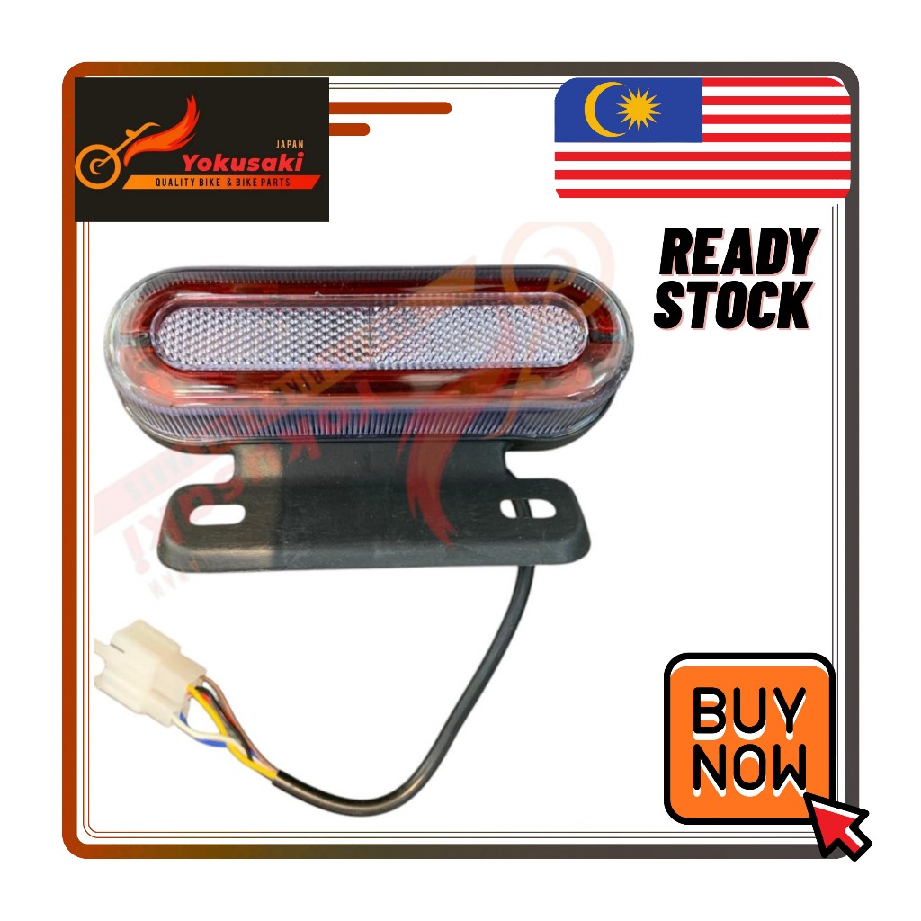 YOKUSAKI E-BIKE TAIL LIGHT สําหรับ E-BIKE LED LAMP LIGHT REARSAFETY WARNING LAMPU BELAKANG