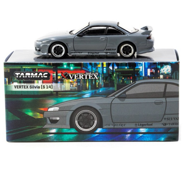 TARMAC WORKS 1/64 VERTEX SILVIA (S14) GREY