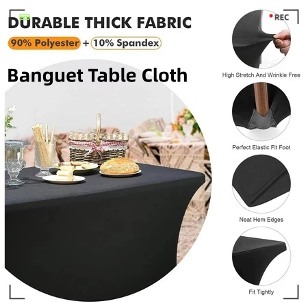 2/4/6/8 ที่นั่ง Dinning ตารางผ้า Banguet ตาราง Nordic Retro ผ้าปูโต๊ะกันฝุ่นตารางโรงแรม