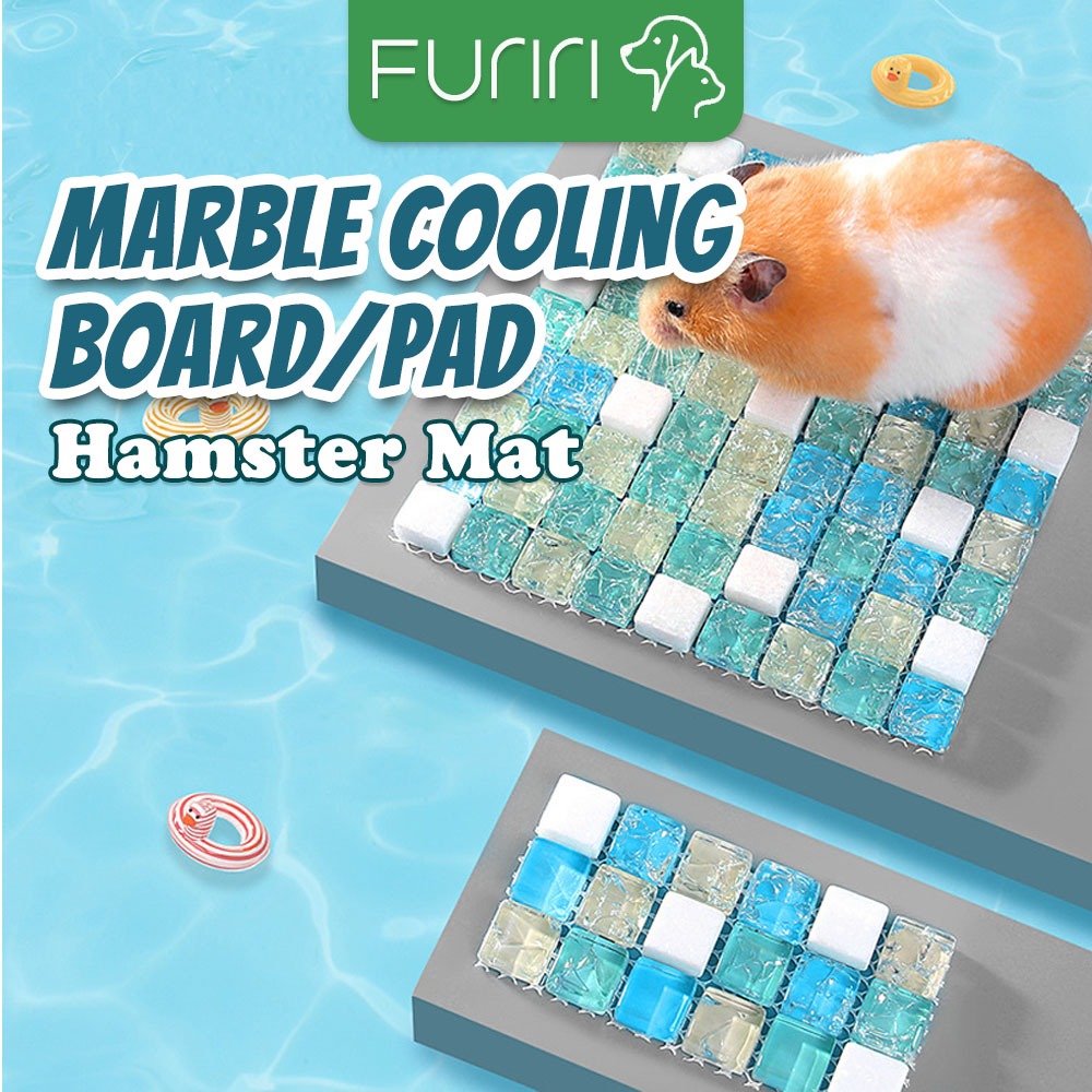 Furiri Marble Cooling Pad Board สําหรับสัตว์เลี้ยงขนาดเล็กหนูแฮมสเตอร์ Cooling Pad สัตว์เล็ก Cooling