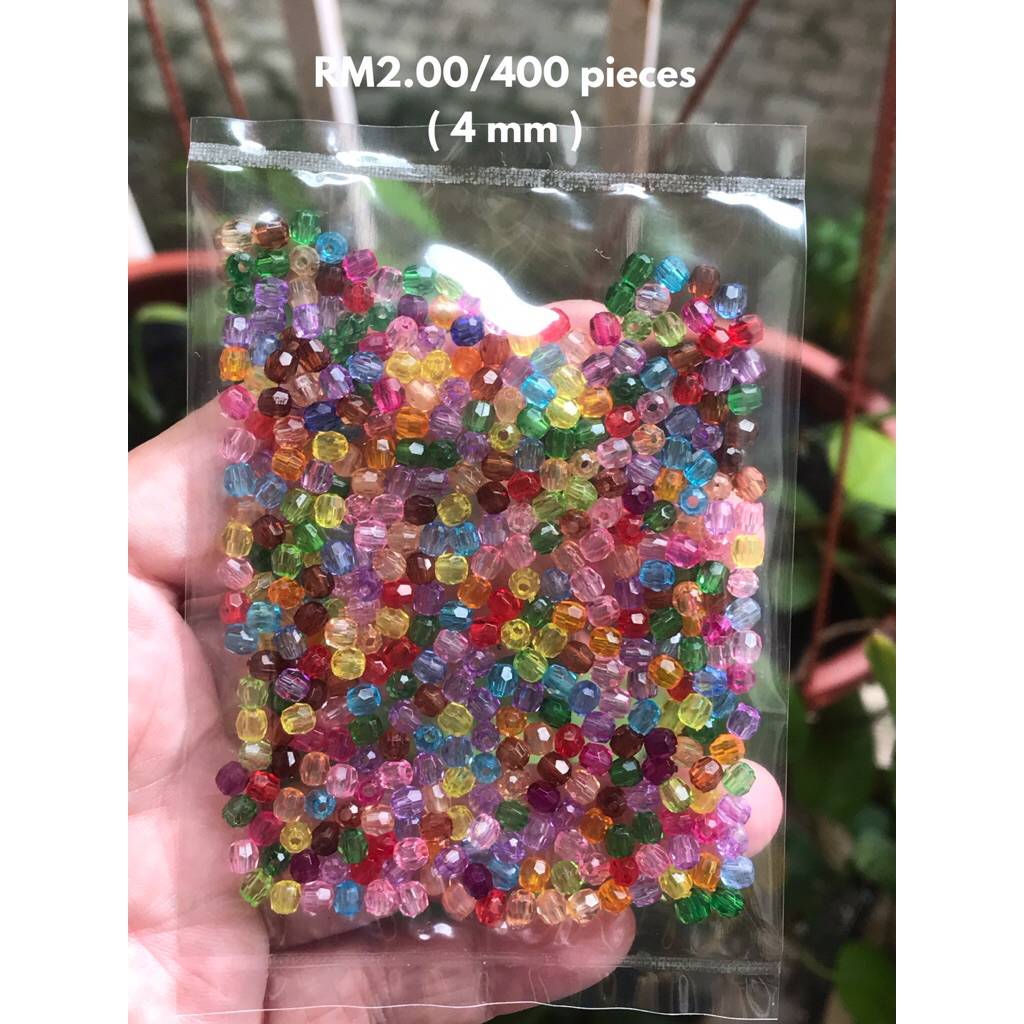 RM2.00/400 kyping : 4mm-001 - Manik - Bead - 4 mm