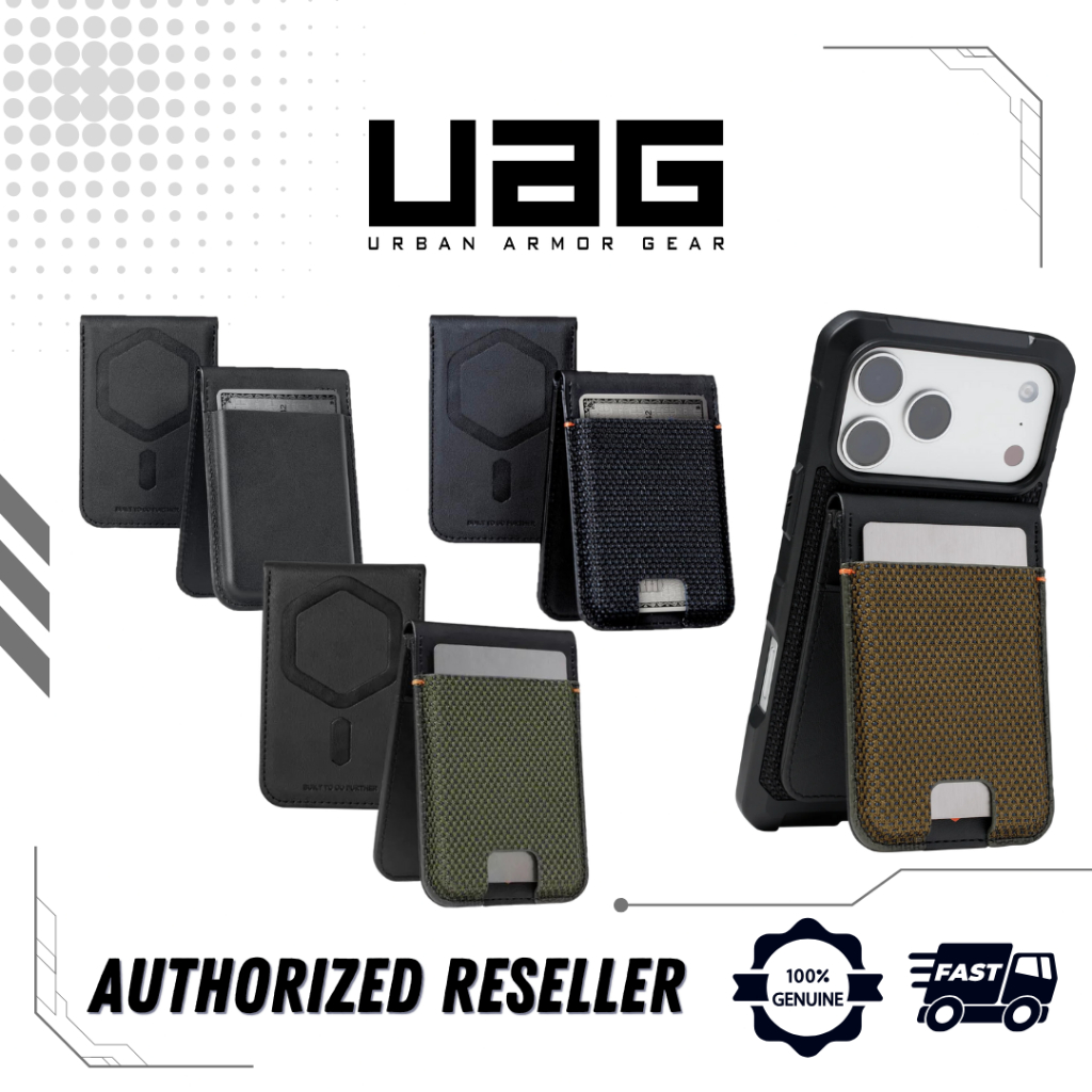 UAG Metropolis Magnetic Wallet Stand, Card Holder with Kickstand RFID Blocking