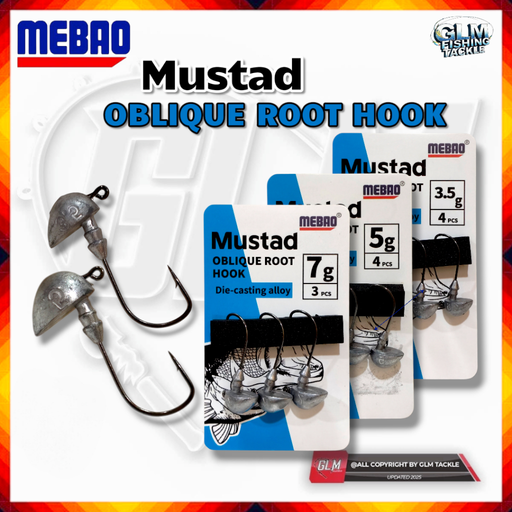 MEBAO MUSTAD OBLIQUE ROOT HOOK สําหรับตะขอตกปลา