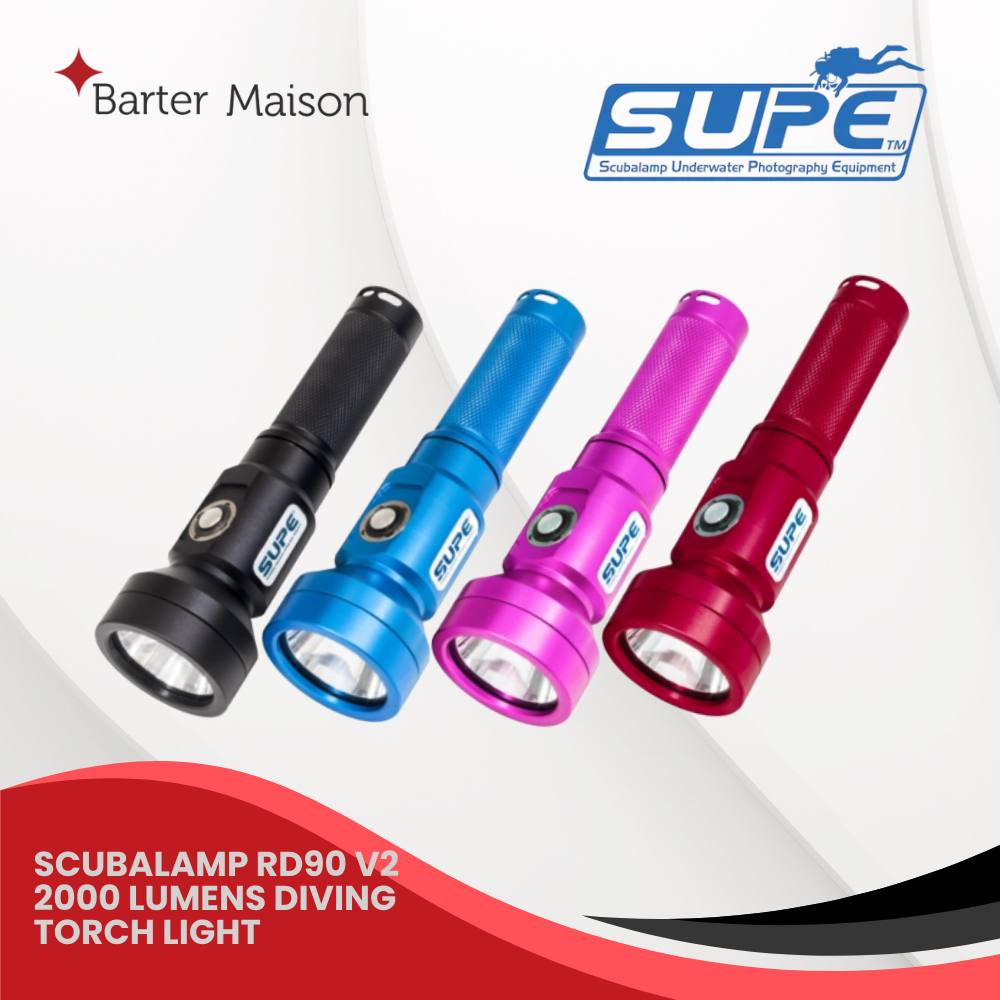 Scubalamp RD90 V2 2000 Lumens ไฟฉายดําน้ํา