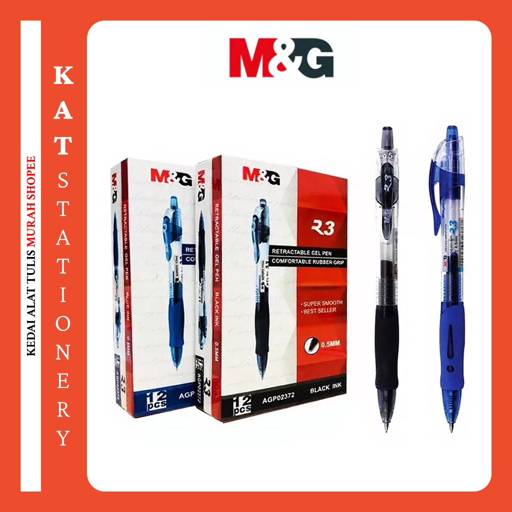 ปากกาเจล M&G R3/ R5 0.5mm/0.7mm [PRICE สําหรับ 1 กล่อง]