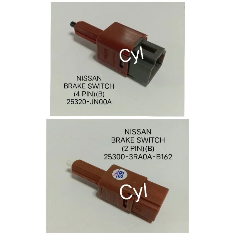 สวิตช์เบรกสากลของ Nissan (2/4 Pin)(B)25320-JN00A/25300-3RA0A-B162