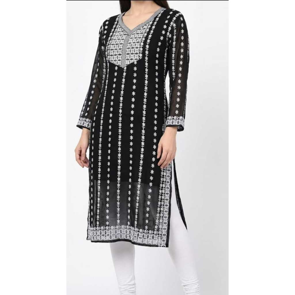 KURTIS SHIFFON ผ้าด้านในไซส์ S ถึง 2XL