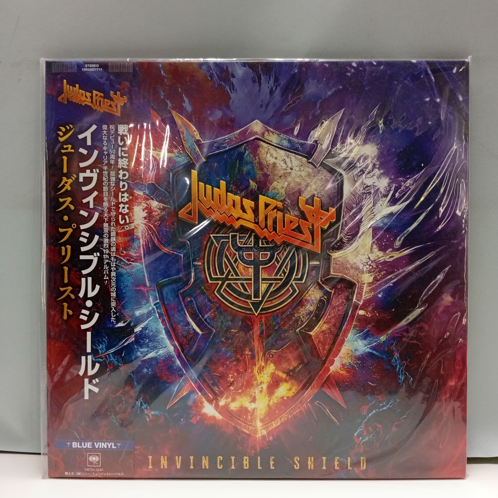 BB42-16 2LP TERPAKAI [ JUDAS PRIEST - INVINCIBLE SHIELD ] ใช้แล้ว 2LP < NM >
