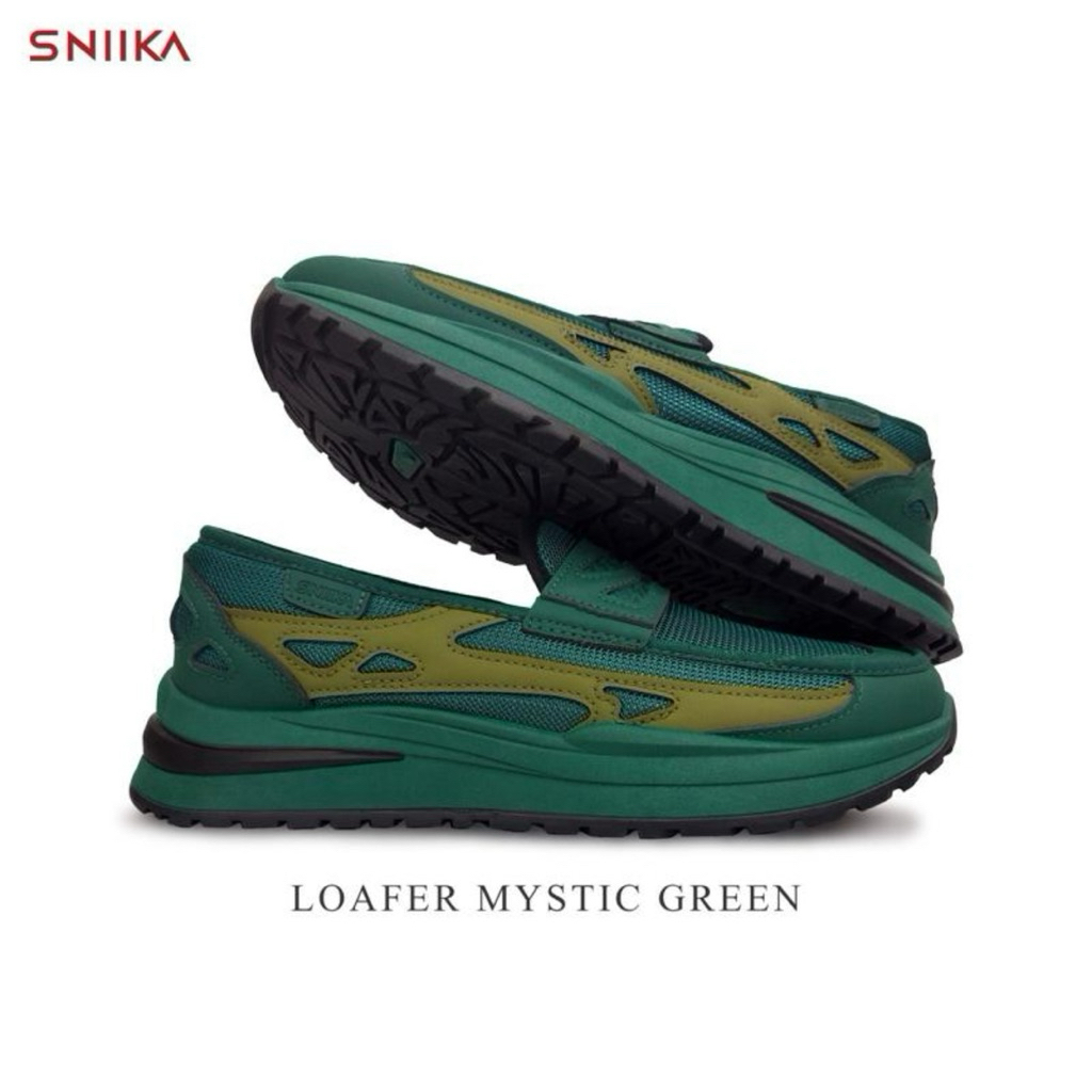 Sniika - รองเท้าโลฟเฟอร์ Kasut Taji Mystic Green