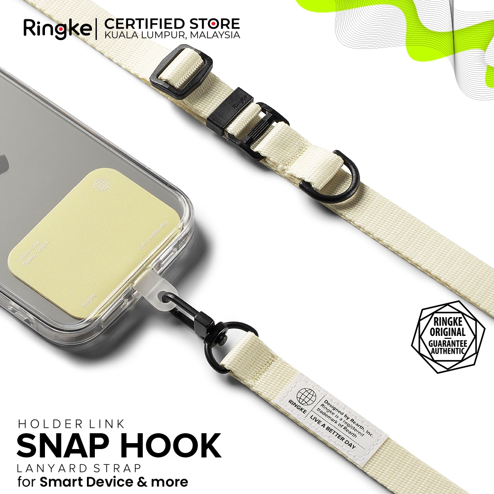 RINGKE HOLDER LINK SNAP HOOK ออกแบบ LANYARD สําหรับเคสสมาร์ทโฟนสวมใส่ง่ายทนทานป้องกันการฉีกขาดปรับ C