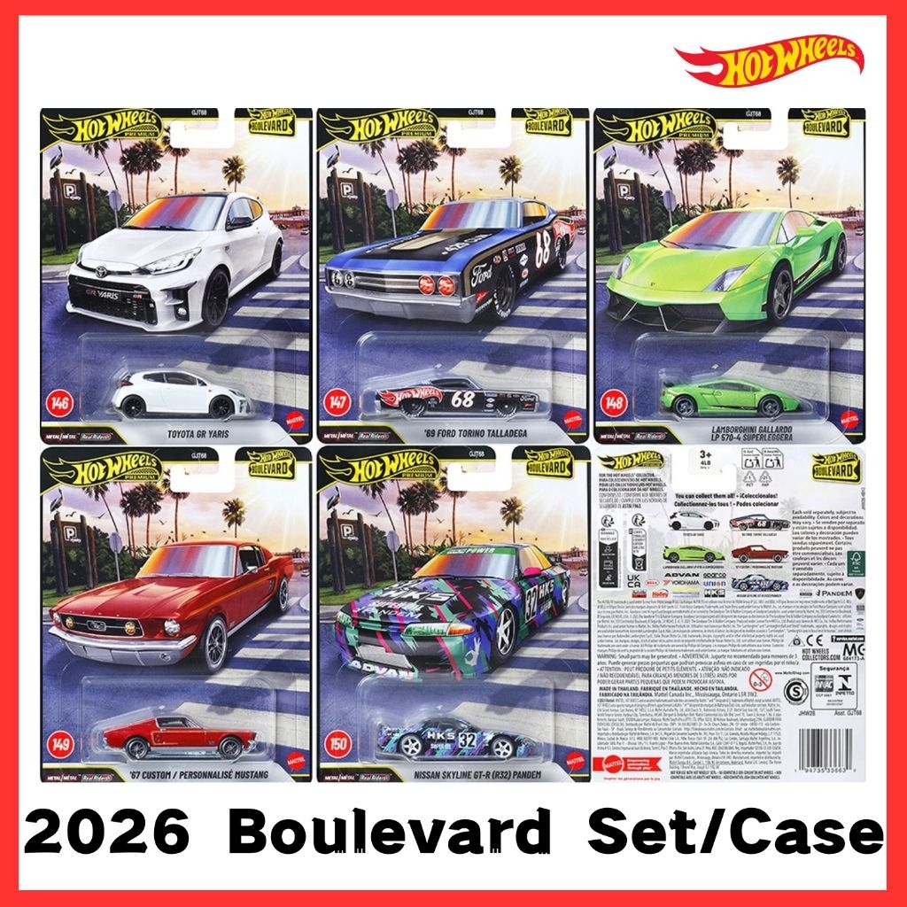 PREORDER Hot Wheels Boulevard Premium Car Culture HKS Nissan Skyline GT-R R32 Pandem Toyota GR Yaris