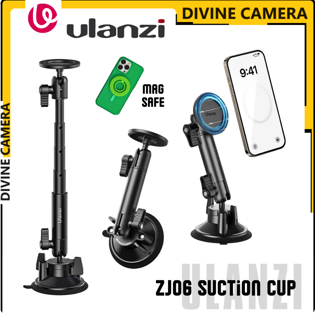 Ulanzi ZJ06 Magsafe EXTANDABLE ถ้วยดูด Mount & Magic Arm สําหรับโทรศัพท์ Vlogging