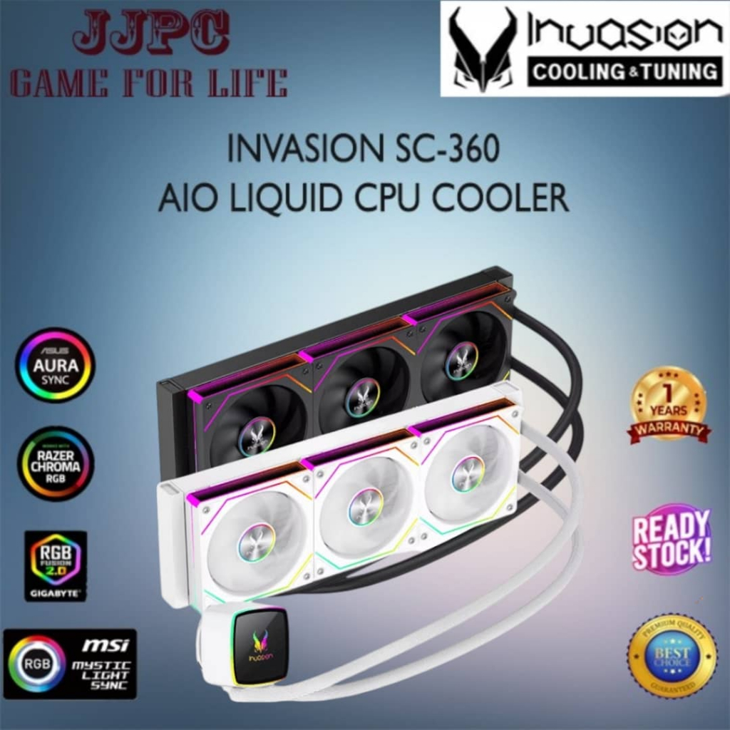 INVASION SC-360 360mm AIO WATER COOLING สีดํา/ขาว