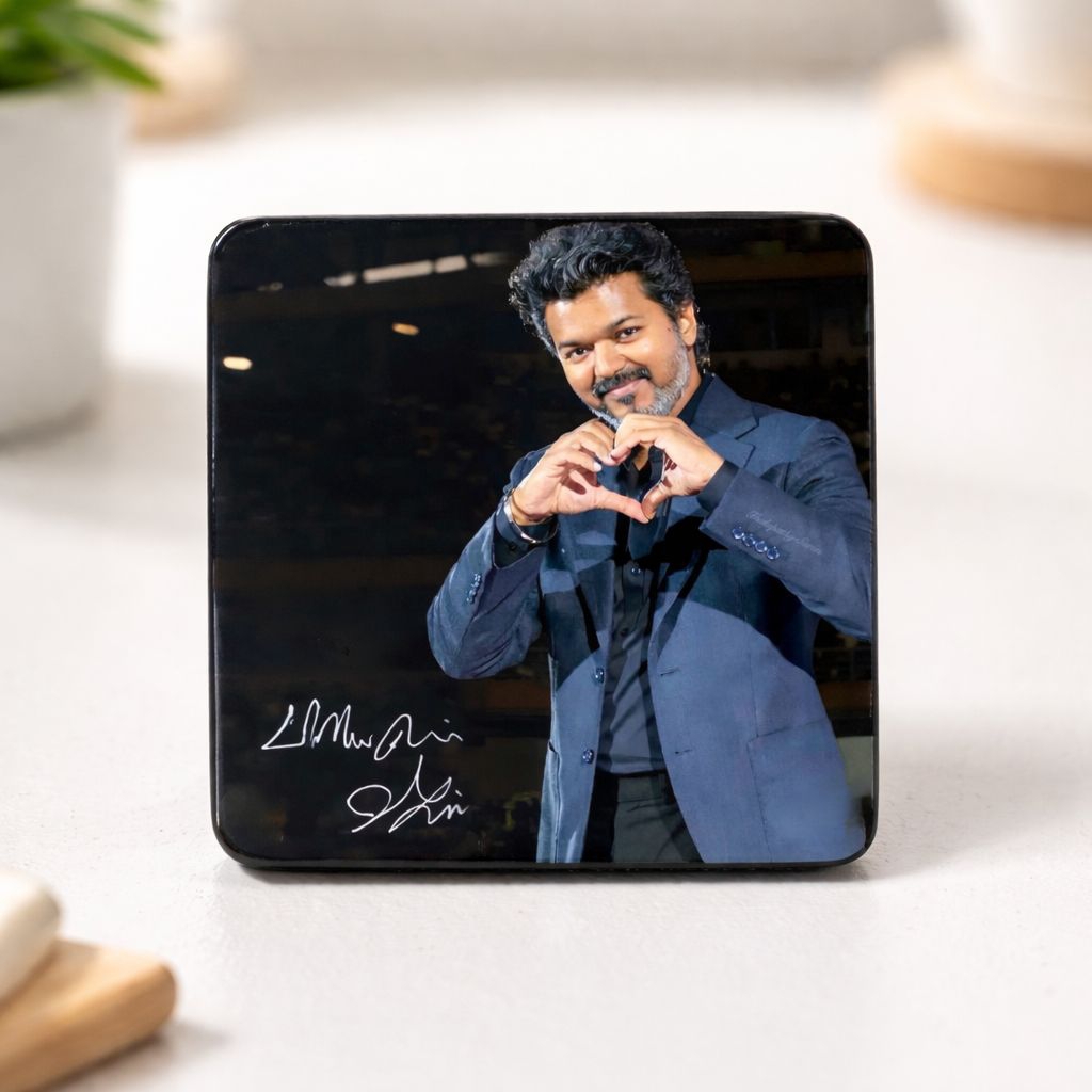 Thalpathy Vijay Photo แม่เหล็กติดตู้เย็น 6565 มม.Vijay Fan Collection แม่เหล็กสี่เหลี่ยมแบบกําหนดเอง