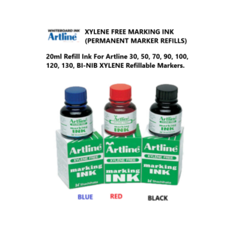 Artline Xylene Free Marking Ink 20ml หมึกเติม (หมึกเติมมาร์กเกอร์ถาวร)