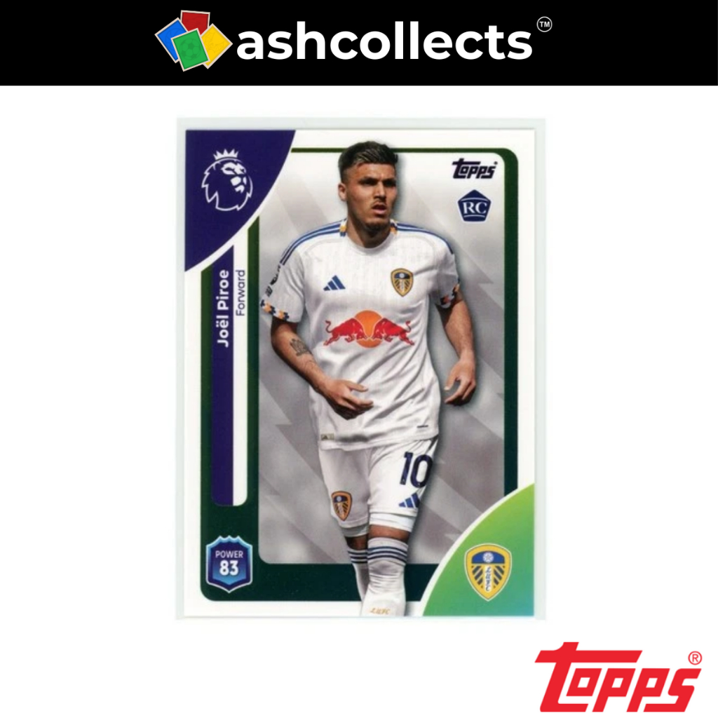 2025 Topps Premier League Joel Piroe RC Rookie Leeds United 339 [ของสะสม]
