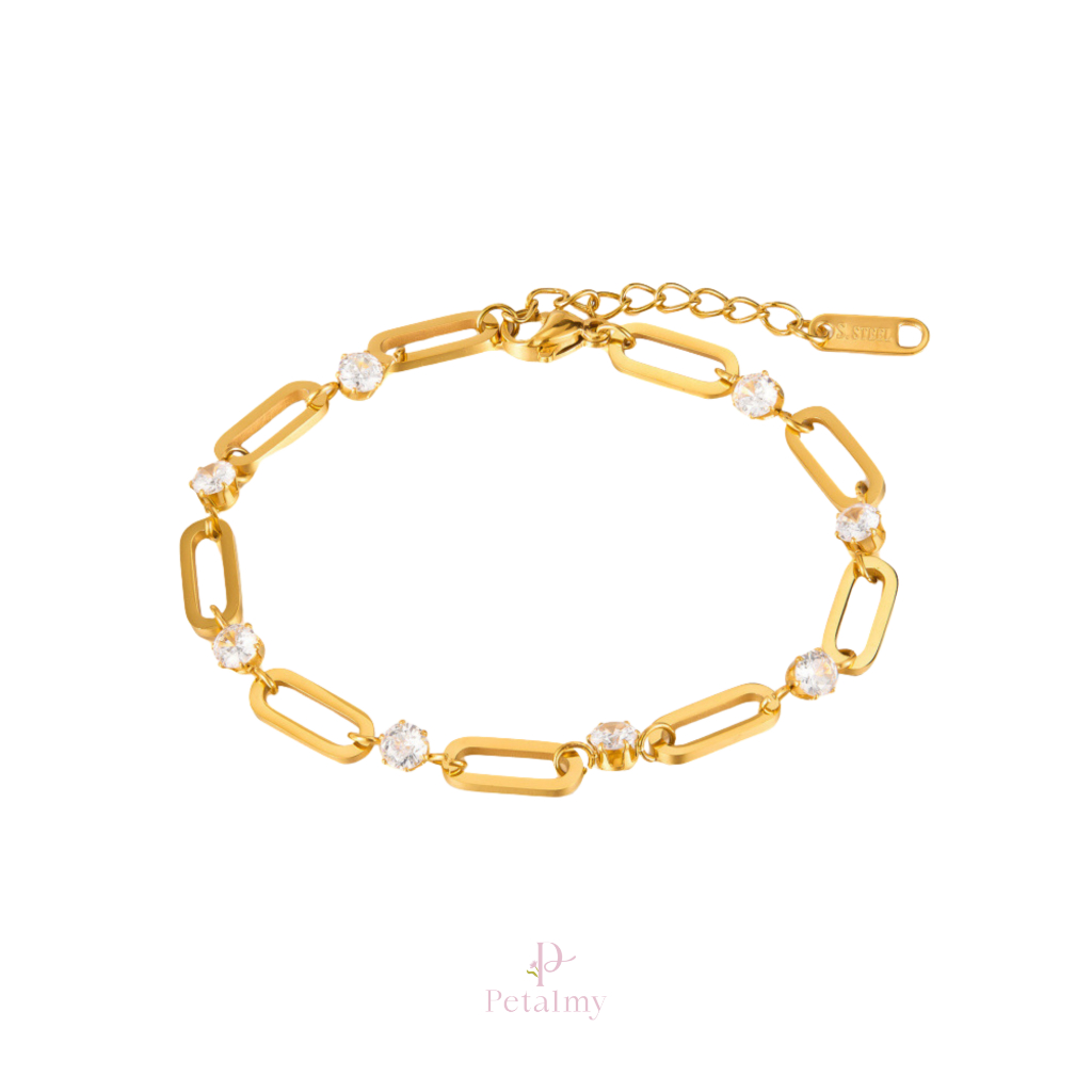 (PETALMY) CAMELIA BRACELET TITANIUM WITH