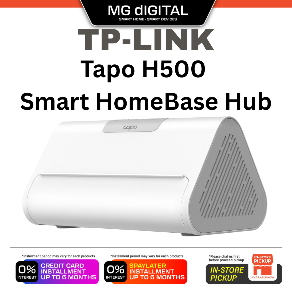 TP-Link Tapo H500 Smart HomeBase Hub 16GB ที่เก็บข้อมูลในตัว AI Detection
