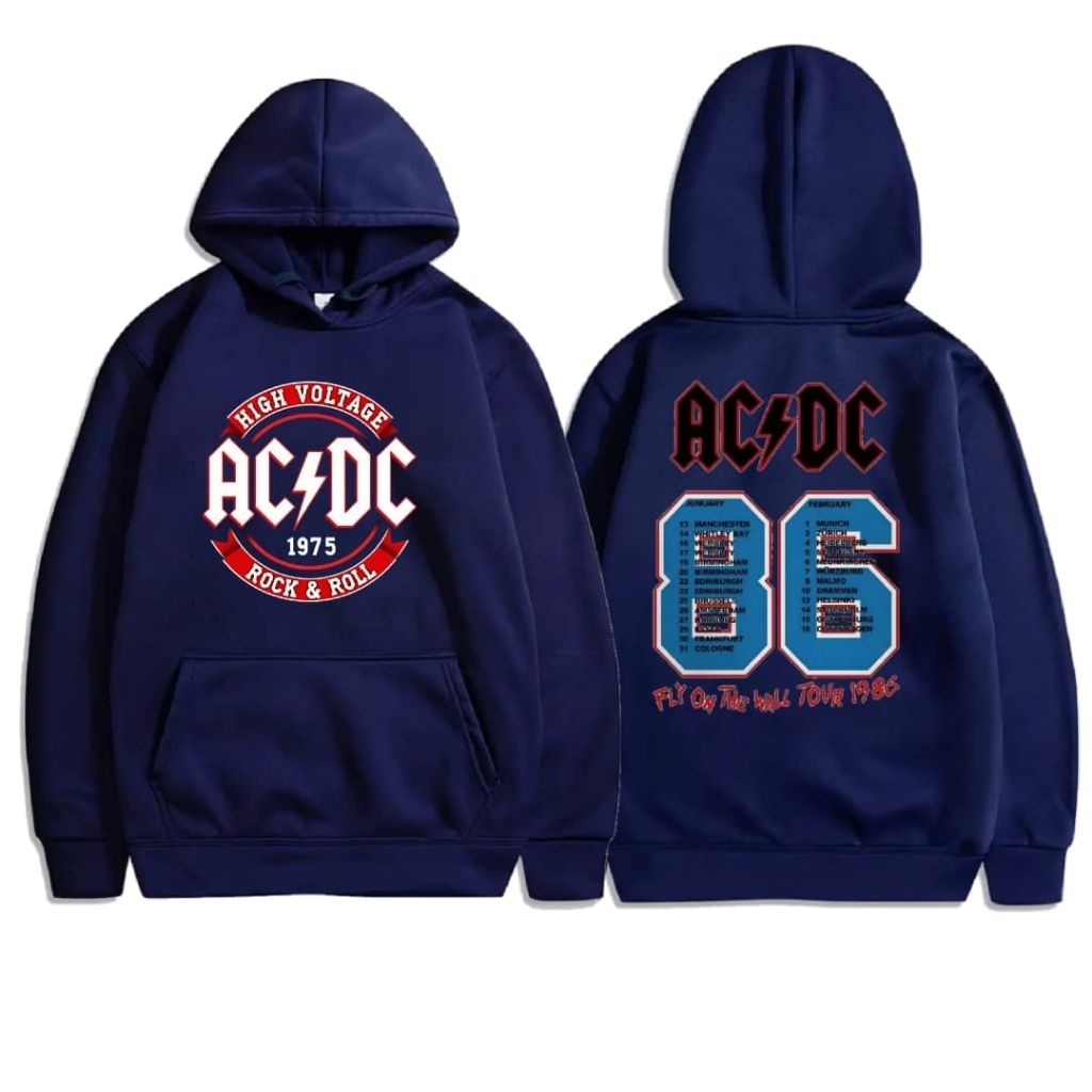 สินค้ามาใหม่ HOODIE AC&DC 86 UNISEX ผ้าฝ้าย 100% คุณภาพระดับพรีเมียม