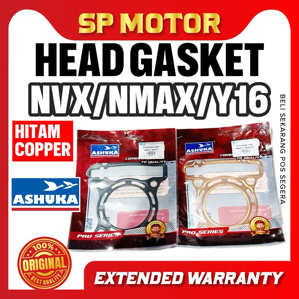 YAMAHA NVX / NMAX / R15 / Y16 HEAD COOPER / HITAM GASKET STD 60MM 62MM 63MM 65MM 66MM ASHUKA