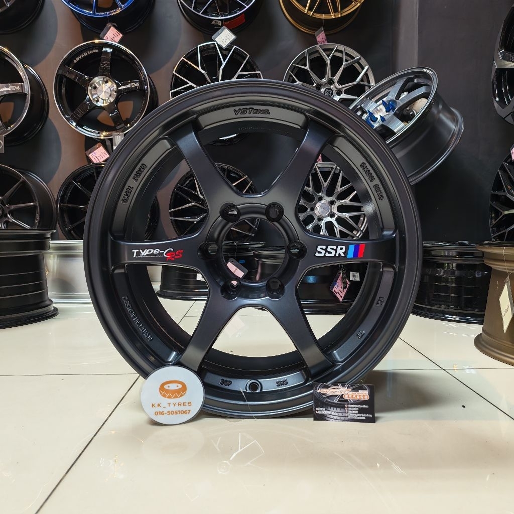 [1PC] New Sport Rim 4X4 18 นิ้ว Type-C RS SSR 18X9.5JJ ET25 6H139.7 MATT GUNMETAL
