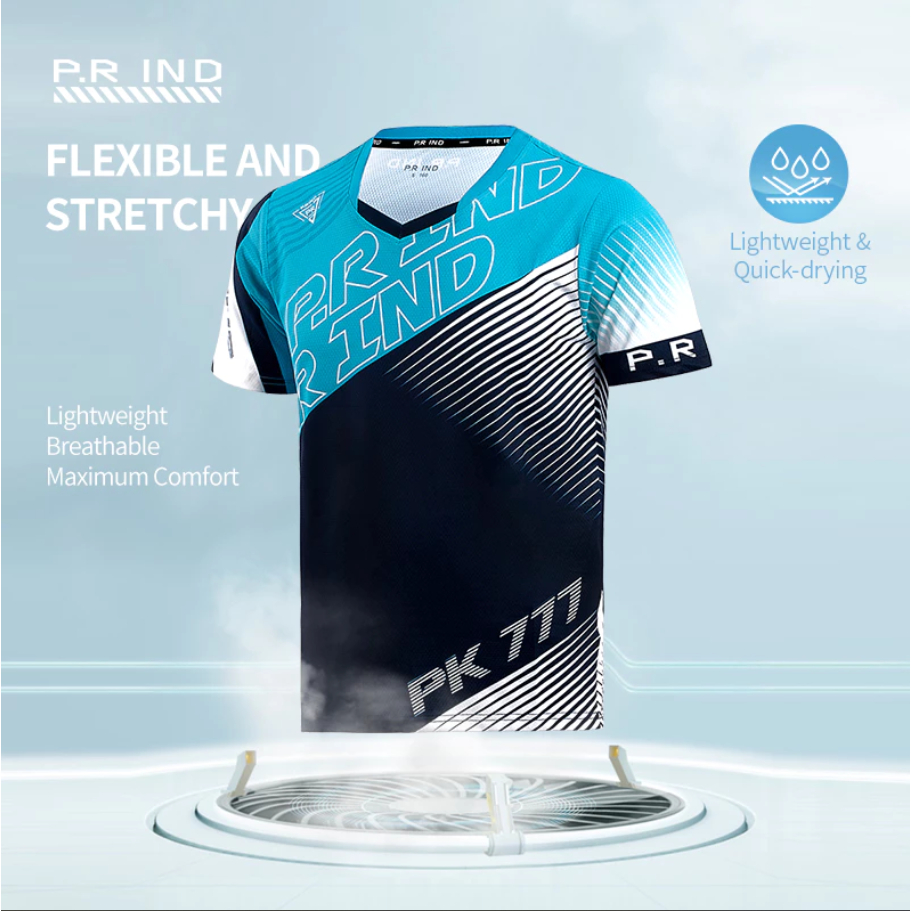 PR IND PK777 SPORT T-SHIRT  RuiPK777Sports เสื้อยืดแขนสั้น [PURUI / PR]