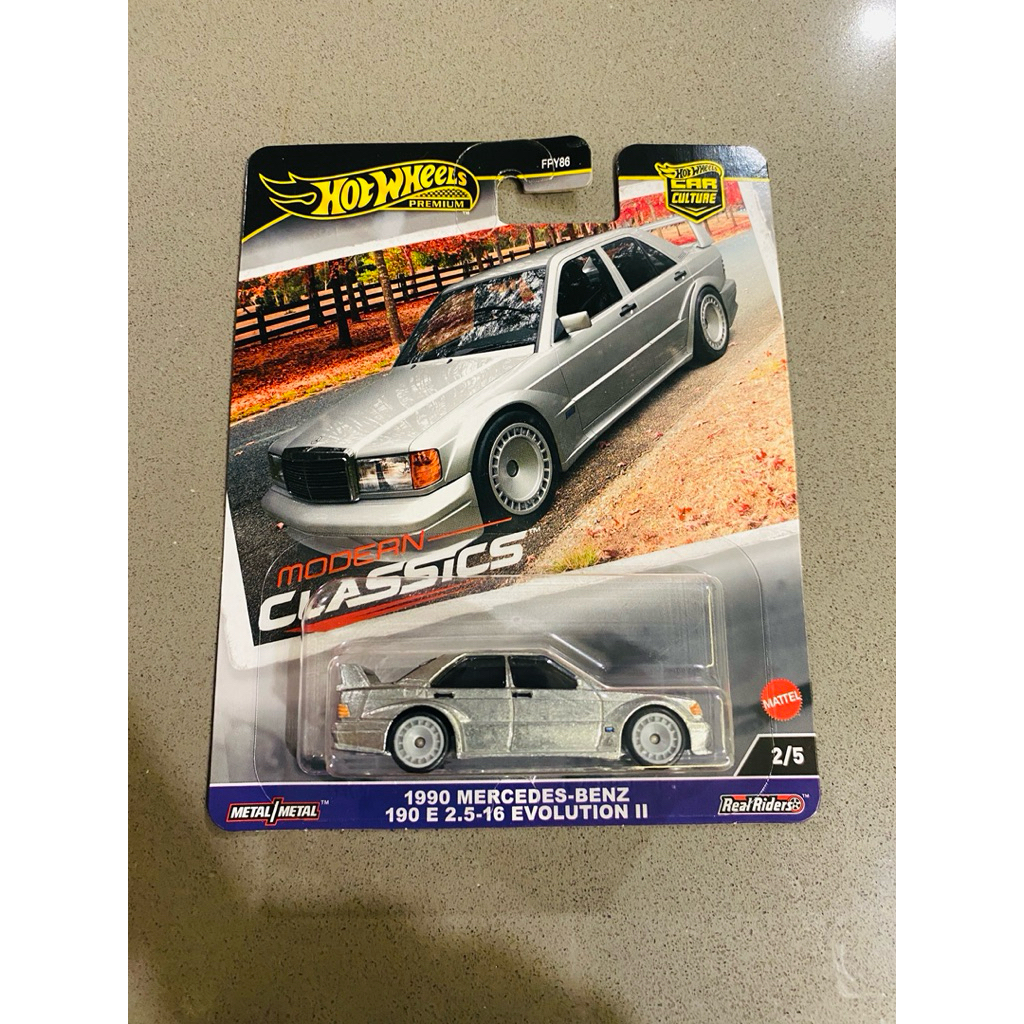 Hot Wheels Premium 1990 Mercedes-Benz 190 E 2.5-16 Evolution II รถหล่อ